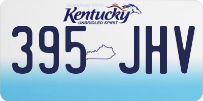 KY license plate 395JHV
