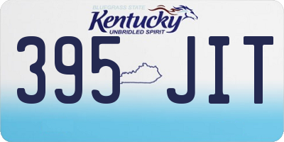 KY license plate 395JIT