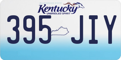 KY license plate 395JIY