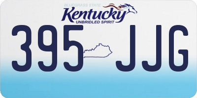 KY license plate 395JJG