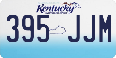 KY license plate 395JJM
