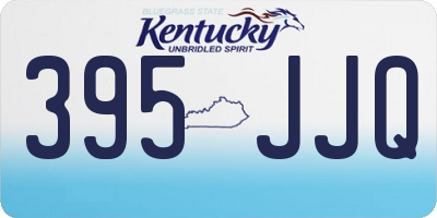 KY license plate 395JJQ