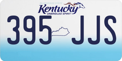 KY license plate 395JJS