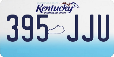 KY license plate 395JJU