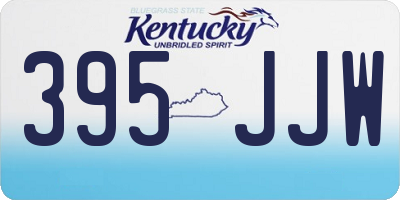 KY license plate 395JJW