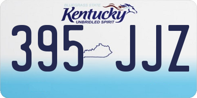 KY license plate 395JJZ