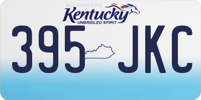 KY license plate 395JKC