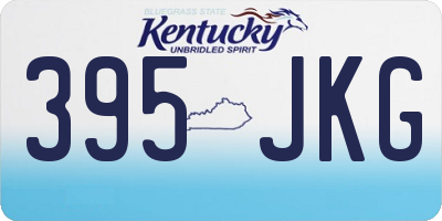 KY license plate 395JKG