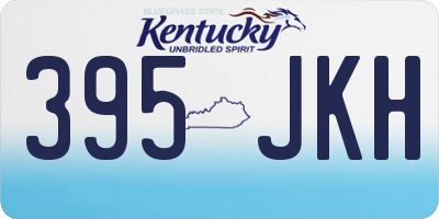 KY license plate 395JKH