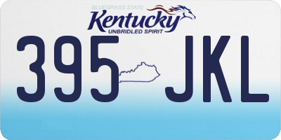 KY license plate 395JKL