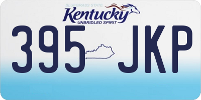 KY license plate 395JKP