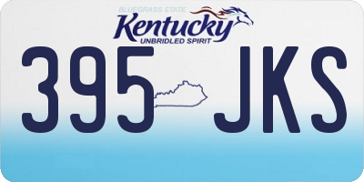 KY license plate 395JKS