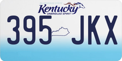 KY license plate 395JKX