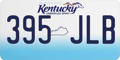 KY license plate 395JLB