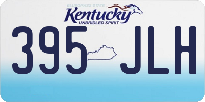 KY license plate 395JLH