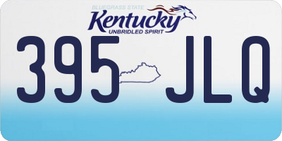 KY license plate 395JLQ