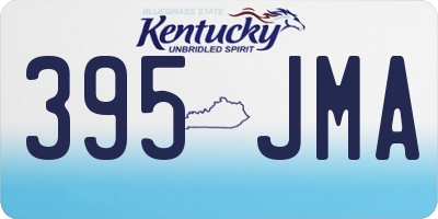KY license plate 395JMA