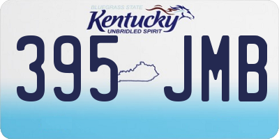 KY license plate 395JMB