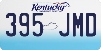 KY license plate 395JMD