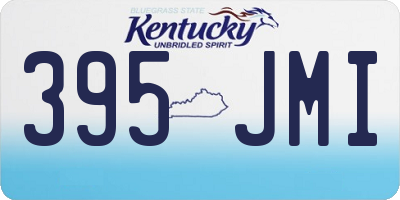 KY license plate 395JMI