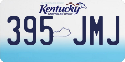 KY license plate 395JMJ