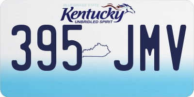 KY license plate 395JMV