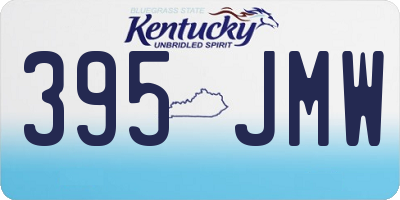 KY license plate 395JMW