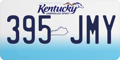KY license plate 395JMY