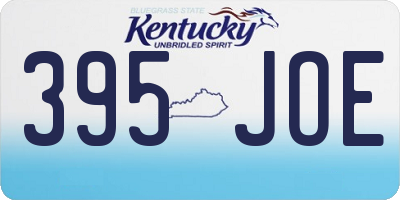 KY license plate 395JOE