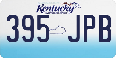 KY license plate 395JPB