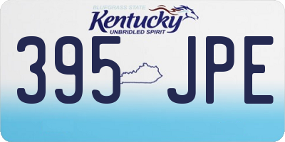 KY license plate 395JPE