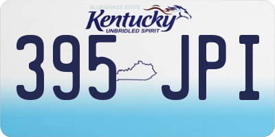KY license plate 395JPI