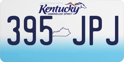 KY license plate 395JPJ