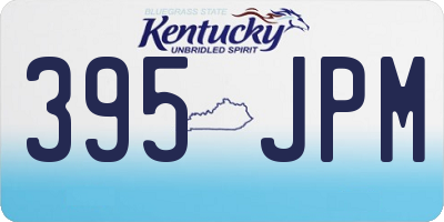 KY license plate 395JPM