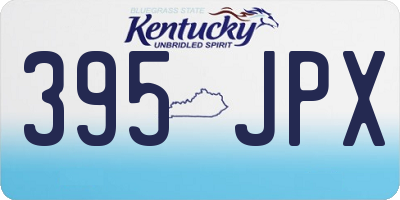 KY license plate 395JPX
