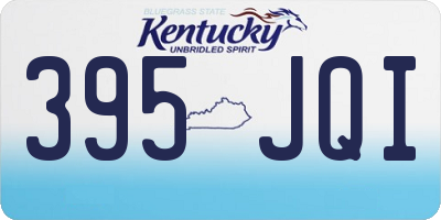 KY license plate 395JQI