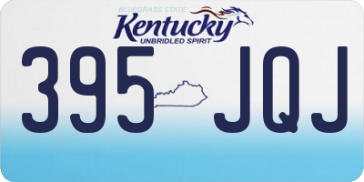 KY license plate 395JQJ