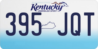 KY license plate 395JQT