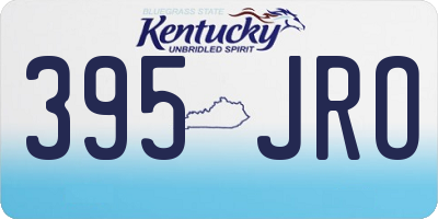 KY license plate 395JRO