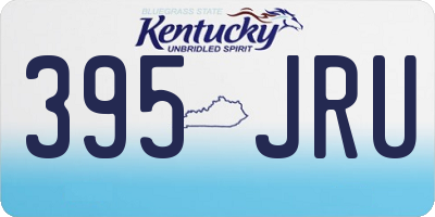 KY license plate 395JRU