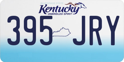 KY license plate 395JRY