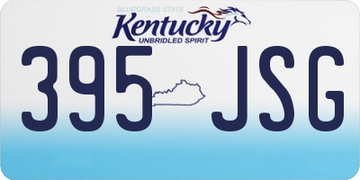 KY license plate 395JSG