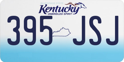 KY license plate 395JSJ