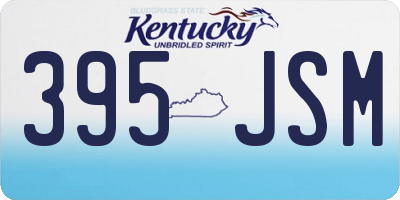 KY license plate 395JSM