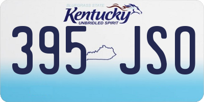 KY license plate 395JSO