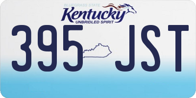 KY license plate 395JST