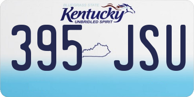 KY license plate 395JSU