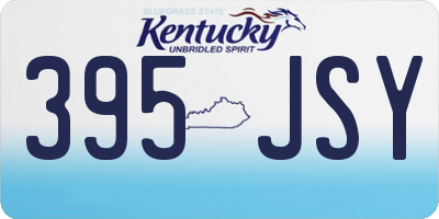 KY license plate 395JSY