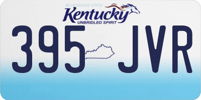 KY license plate 395JVR