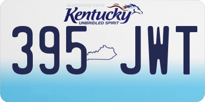 KY license plate 395JWT